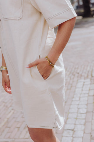 Deborah Dress - Ecru