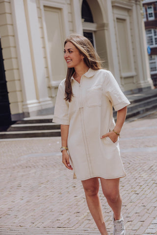 Deborah Dress - Ecru