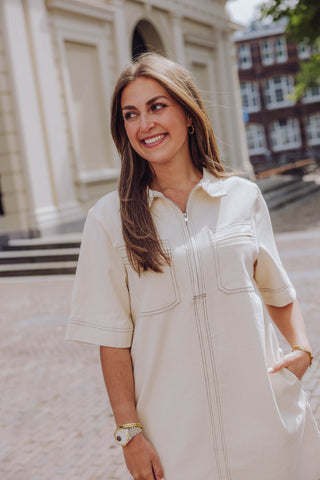 Deborah Dress - Ecru