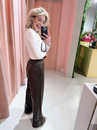 Deli PU Pants - Bruin