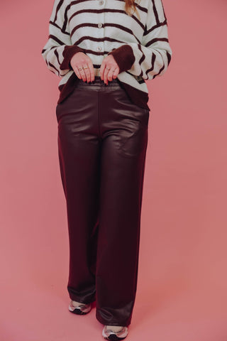 Deli PU Pants - Bruin