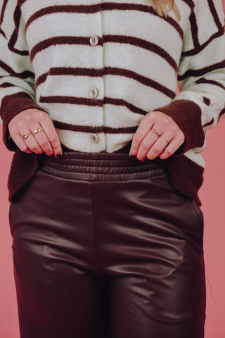Deli PU Pants - Bruin