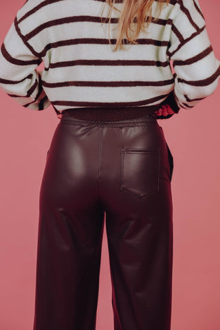 Deli PU Pants - Bruin