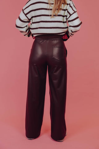 Deli PU Pants - Bruin