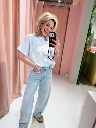 Diana Blouse - Lichtblauw