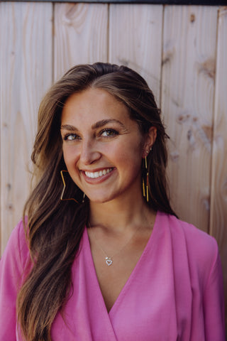 Big Star Hoop Earrings - Goud