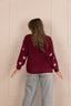 Ditte Heart Knit - Bordeaux