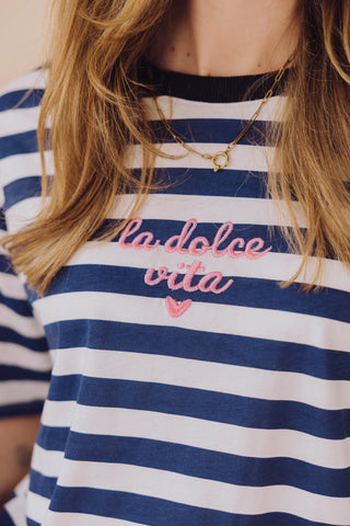 Dolce Vita Tee - Navy