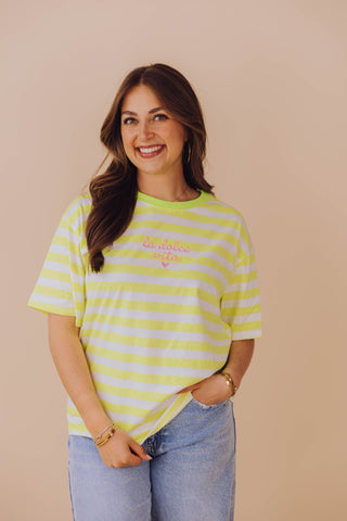 Dolce Vita Tee - Neon Geel