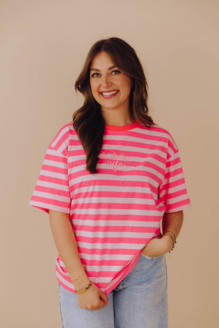 Dolce Vita Tee - Neon Roze