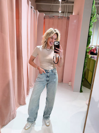 Donna High Relaxed Jeans - Drift Light Used