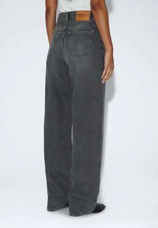 Donna High Relaxed Jeans - Mid Grey Used