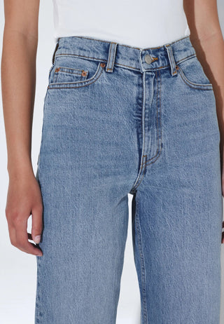 Echo High Straight Jeans - Bay Blue Jay