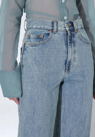 Echo High Straight Jeans - Bay Light Retro Dirt