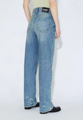 Echo High Straight Jeans - Bay Sky Dirty