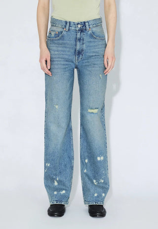 Echo High Straight Jeans - Bay Sky Dirty