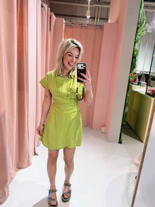 Ella Dress - Lime
