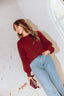 Esma Pearl Knit - Bordeaux