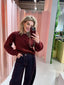 Esma Pearl Knit - Bordeaux
