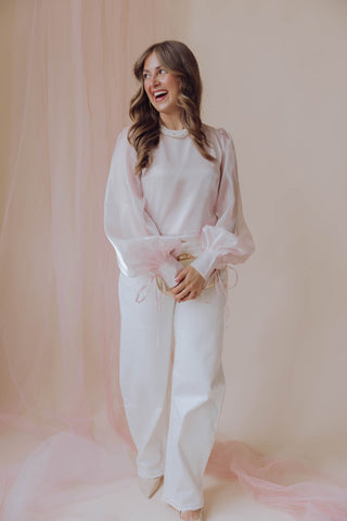 Esmay Blouse - Lichtroze