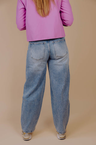 Esmee Barrel Jeans - Blue