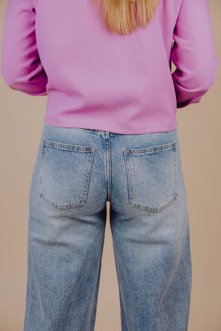 Esmee Barrel Jeans - Blue