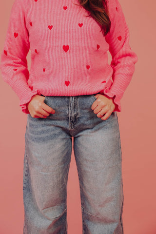 Esmee Barrel Jeans - Medium Blue