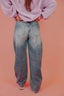Esmee Barrel Jeans - Washed Blue