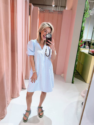 Eva Dress - Blauw