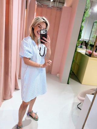 Eva Dress - Blauw