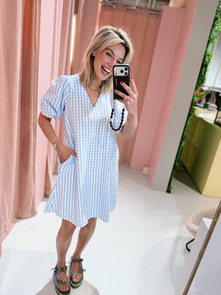 Eva Dress - Blauw