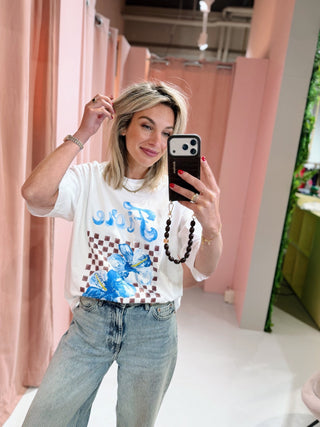 Fiore Tee - Blauw
