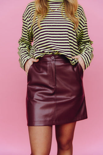 Geza Skirt - Bordeaux