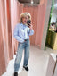 Gina Blouse - Lichtblauw