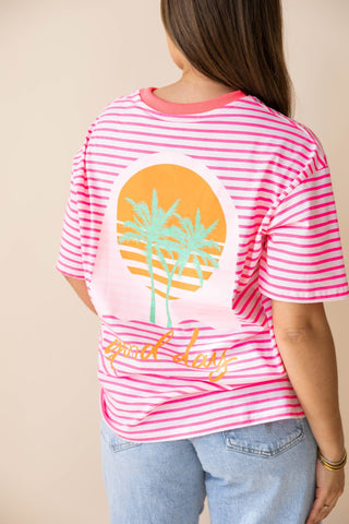 Good Day Tee - Roze