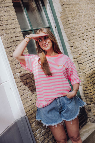 Good Day Tee - Roze