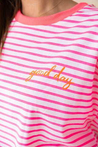 Good Day Tee - Roze