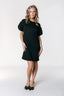 Hannah Balloon Sleeve Dress - Zwart