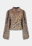 Floor Longsleeve Blouse - Leopard