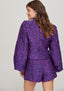 Floor Longsleeve Blouse - Multi Violet/Paars