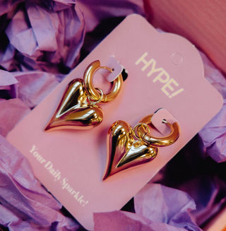 Heart Earrings - Goud