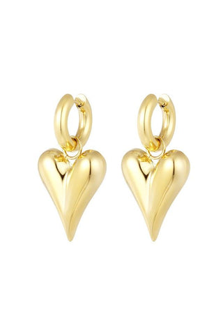 Heart Earrings - Goud