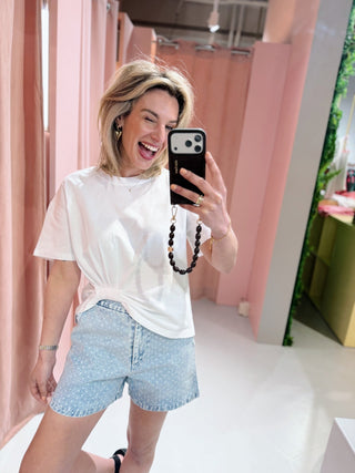 Heart Short - Denim