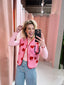 Heart Teddy Gilet - Roze