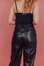Kael PU Pants - Zwart