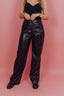 Kael PU Pants - Zwart