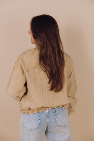 Kaitlyn Bomber - Beige