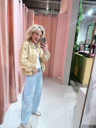 Kaitlyn Bomber - Beige