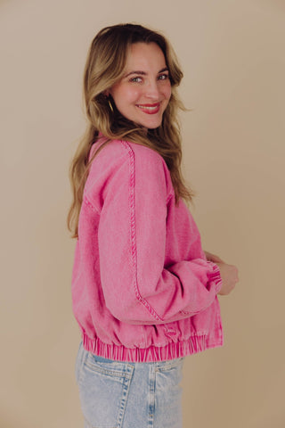 Kaitlyn Bomber - Roze