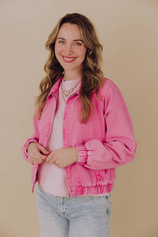 Kaitlyn Bomber - Roze